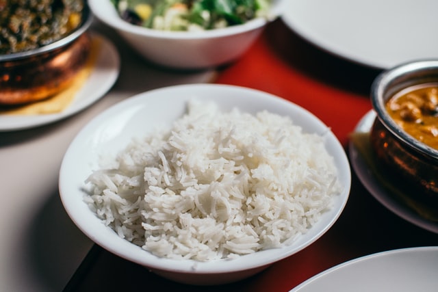 Ryż na talerzu